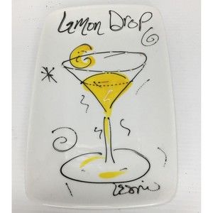 Hand Painted Lemon Drop Martini By Leslie Egenberger On Cordon Bleu Tray